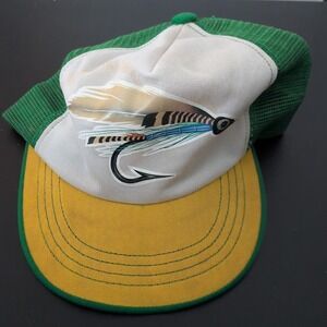 Vintage Northern Cap Green Fishing Bait Hat Mesh OSFM USA Made